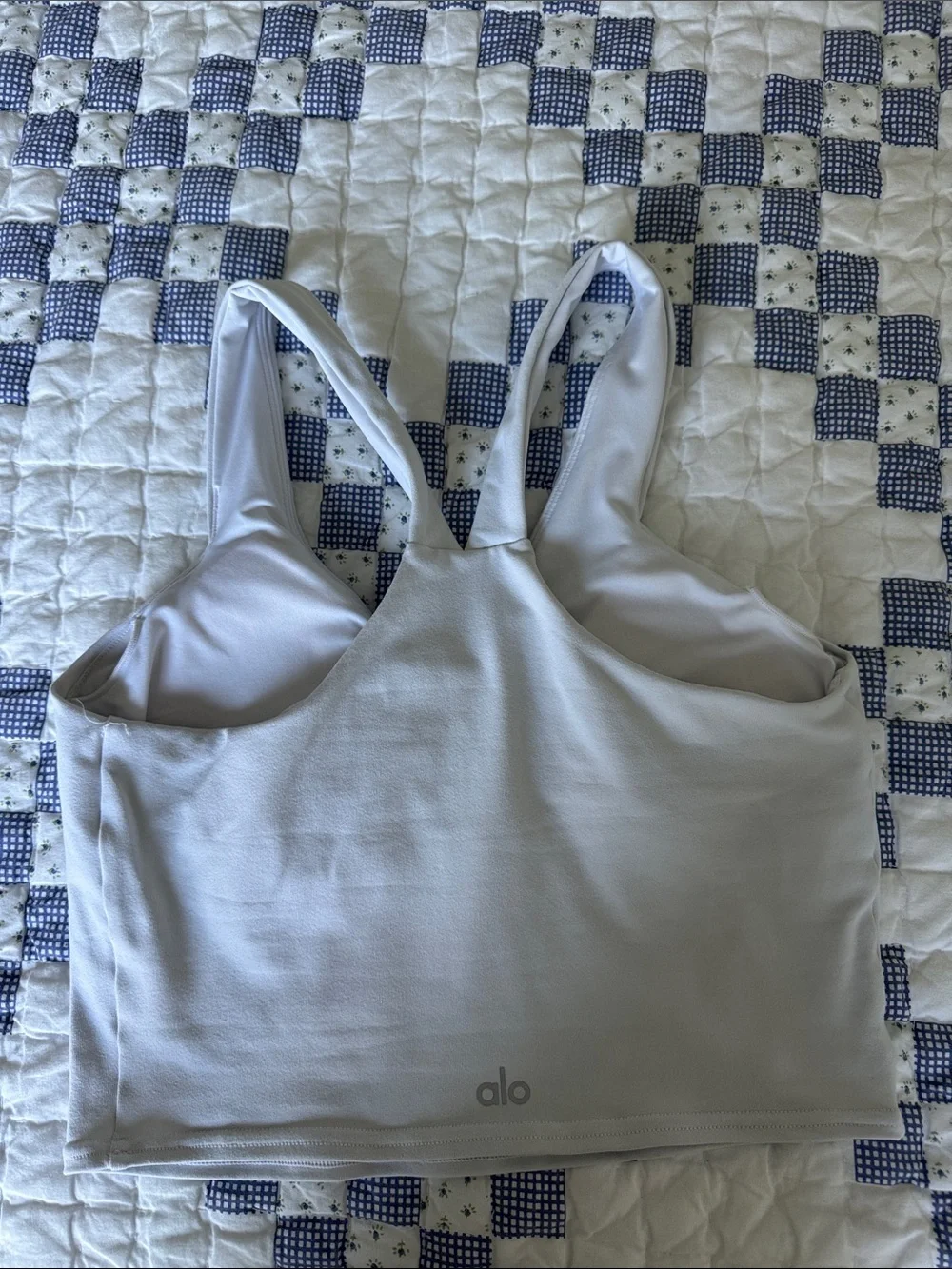 ALO Yoga Women's Light Gray Sports Bra